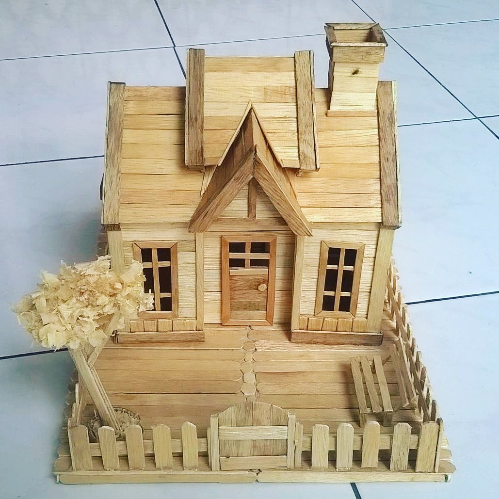 Haris Seserahan Di Twitter Miniatur Rumah Dari Stik Es Krim