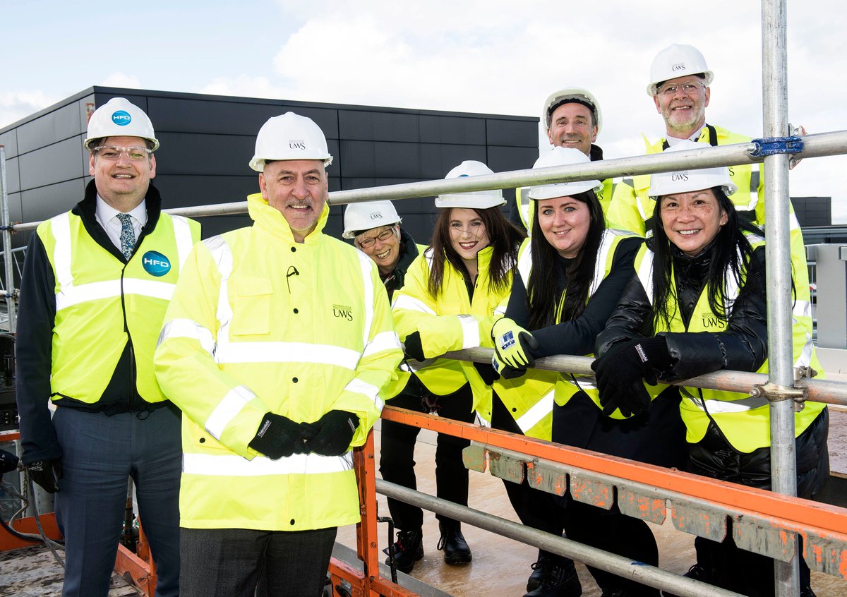 HulleyKirkwood's tweet photo. H&amp;K were delighted to attend the topping out ceremony @UniWestScotland yesterday... https://t.co/REwct3zhMd https://t.co/XDlqtuue7F