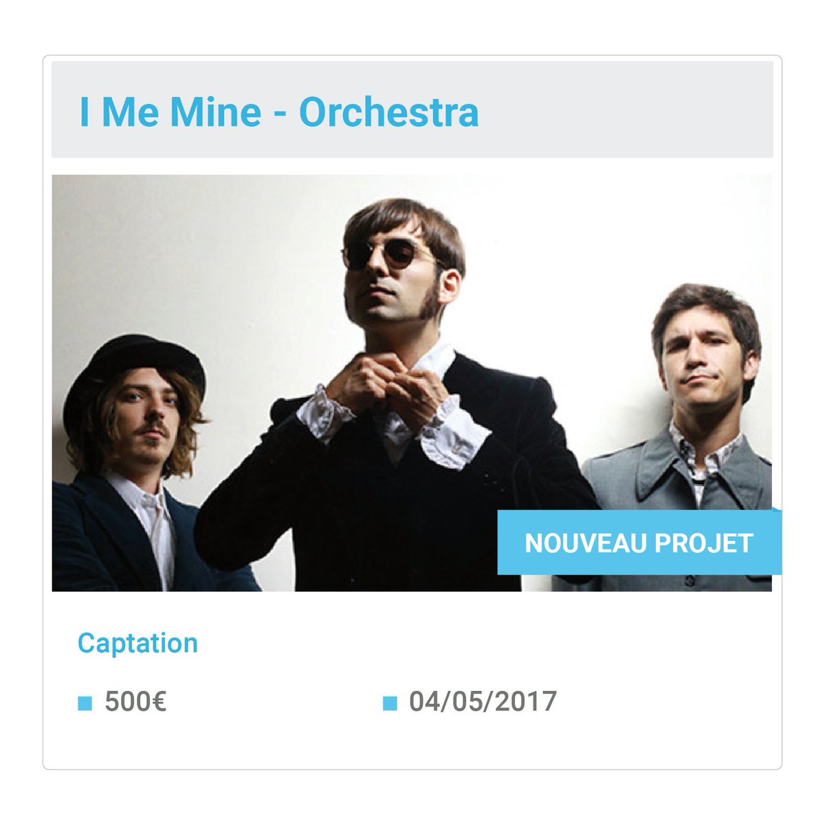 film2b's tweet photo. Nouveau projet : captation pour le groupe I Me Mine, FilmMakers à vous de jouer sur https://t.co/PiVscoY4JE ! @IMeMineOfficial #Film2B #Rock https://t.co/xAwKiCBjKO