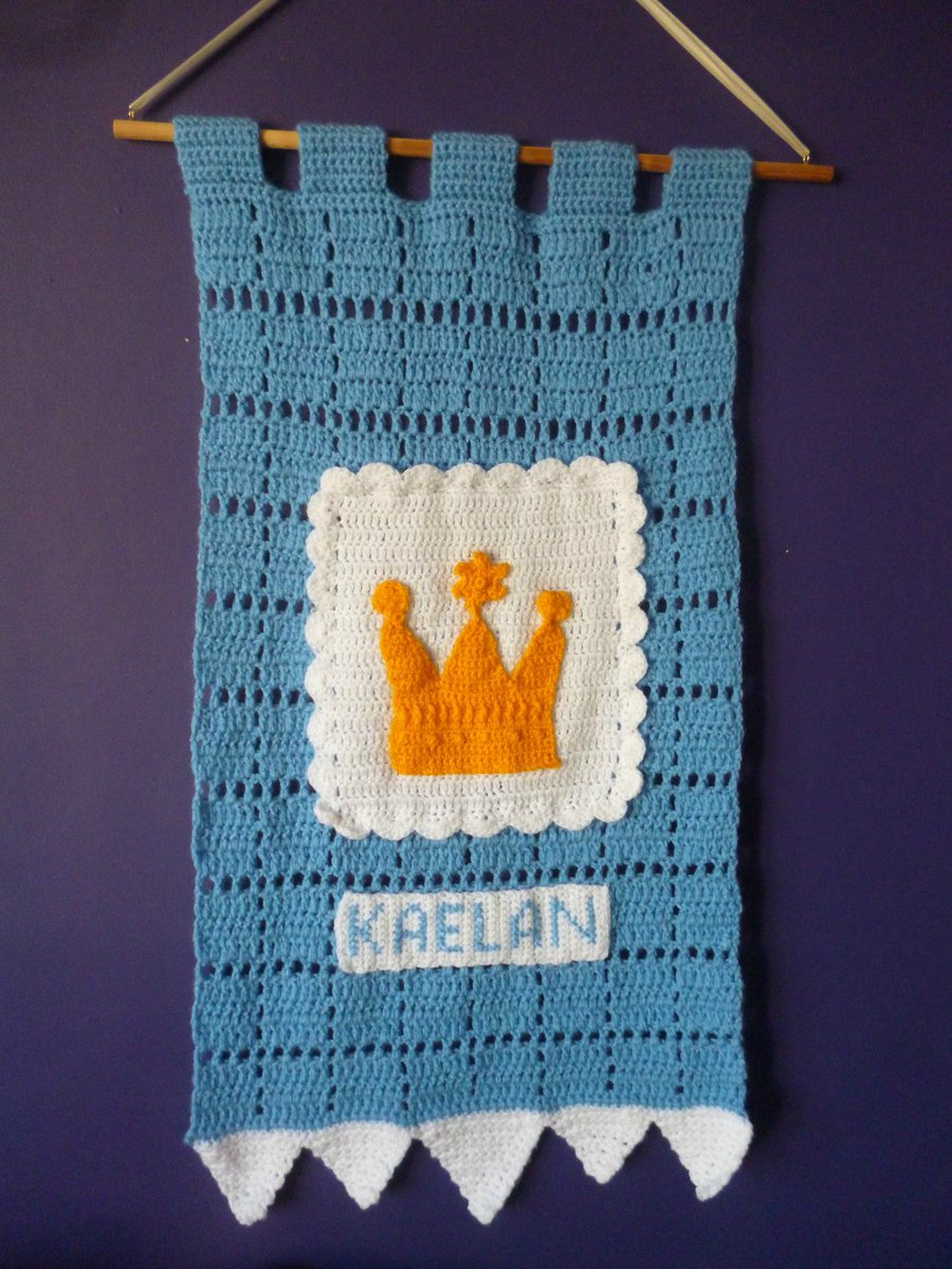 khaosandkismet's tweet image. wall hanging, crochet wall pennant, personalized wall art, nurser… tuppu.net/248baf7a #UniquelySam #WallHanging