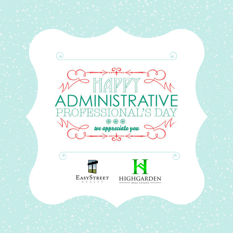 Happy Administrative Professionals Day to all of our dedicated support staff! Thank you for all that you do!