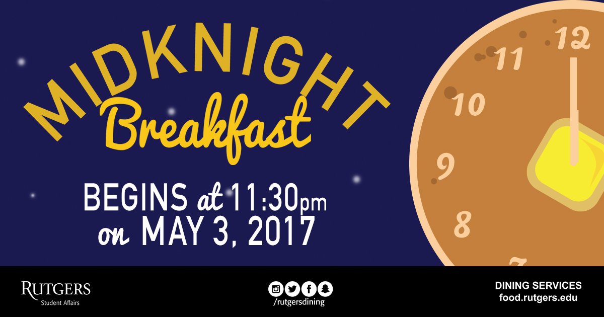 rutgersreslife's tweet photo. π It may be finals but at least there's #MidKnightBreakfast! π³πβπ΄Come see reslife staff serving behind the lines! #RUonCampus @RutgersDining https://t.co/C3b5RKq4GA