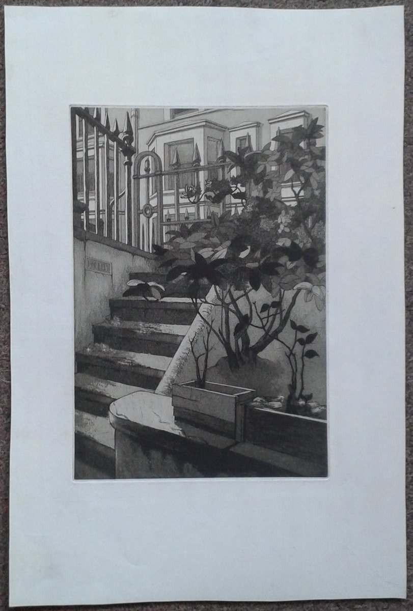 Collection of Ray Collins etchings just in - this one "Basement Flat Fulham" 170mm by 245mm, wide margins, £350.00,
others available