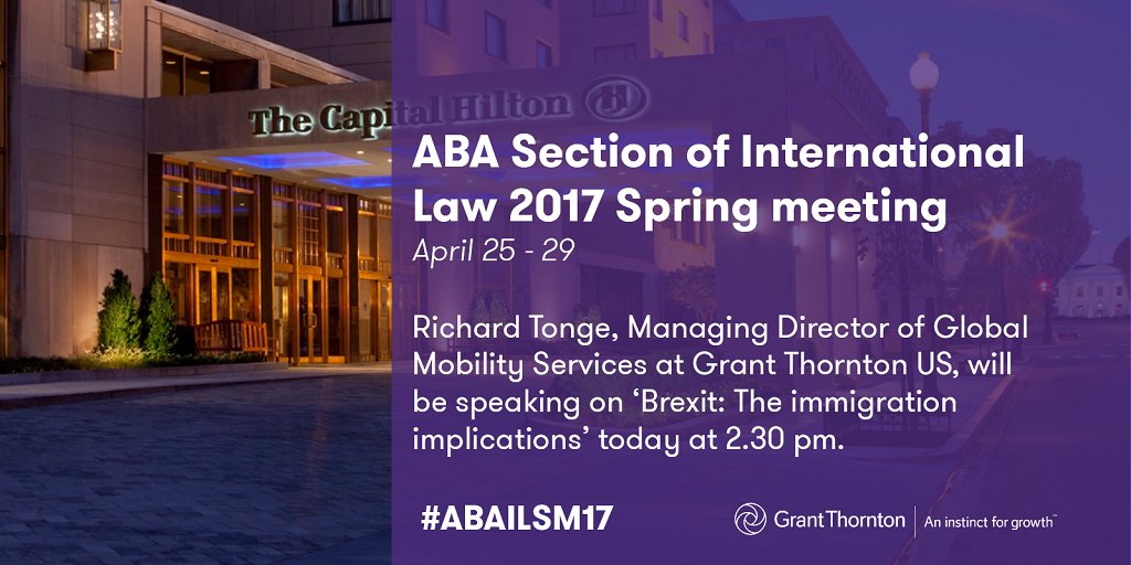 GrantThorntonUS's tweet image. Day 2 of the @ABAInternatl meeting. Visit: grnt.tn/2nzxExc to see how our #forensicaccounting services can help you #protectvalue