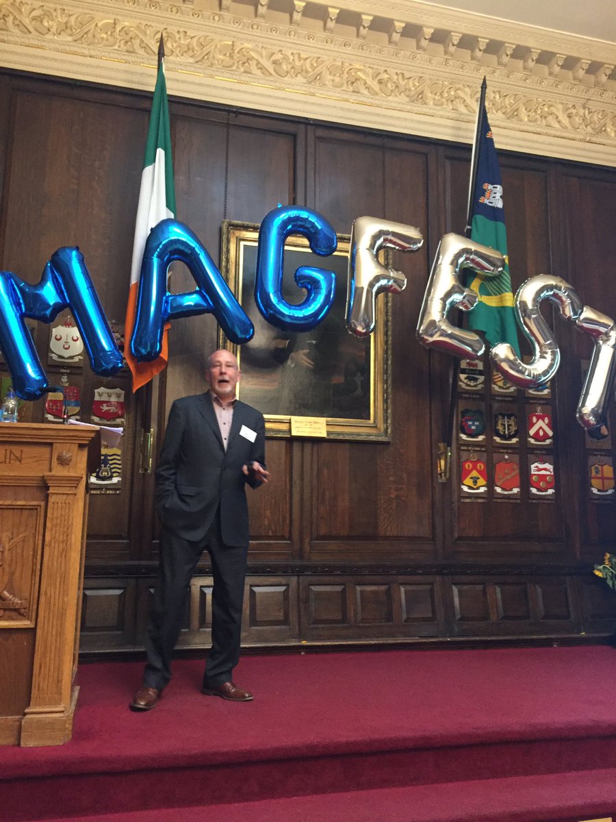 RebeccaMarkey's tweet photo. Channelling our inner Gloria Gaynor with #TimBrooks. We will survive! #magfestirl #MagsIRL https://t.co/V2bevGOq77