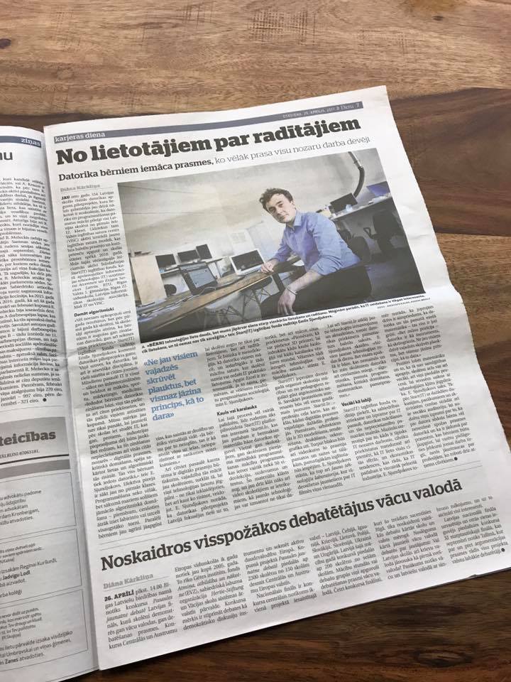 Jaunākajā <a href="/DienaLv/">Diena</a> numurā lasi interviju ar Start(IT) fonda vadītāju Emīlu Sjundjukovu! #startit