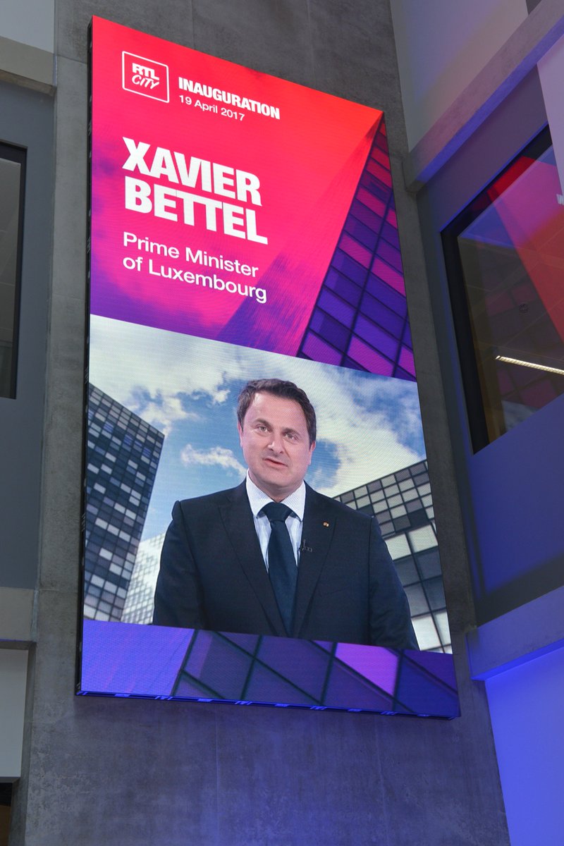 LeyardEurope's tweet photo. Proud that a LED videowall from our eSLIM series has been installed into the huge lobby of @rtlgroup's new headquarters called RTL City. 🍾 https://t.co/qt3HaFBm5v