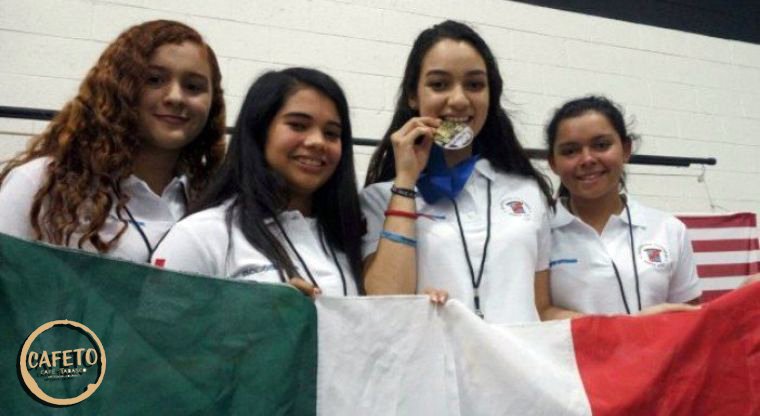 cafetotabasco's tweet image. Felicitamos a las estudiantes ganadoras del oro en el #RoboGames2017, realizado en Pleasanton, California ¡FELICIDADES!🎉

#Tabasco #Twittab