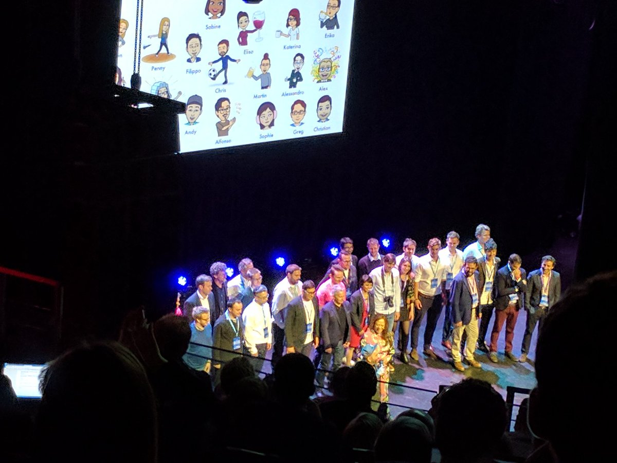 The teams on stage at the end of #SBCDemoDay 2017. Great pitches from 11 InsurTech start ups #synthesis