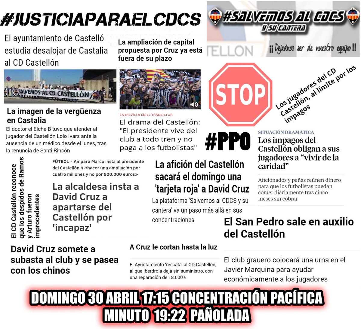 SalvemosCDCS's tweet photo. Basta ya de humillaciones. #JusticiaparaelCDCS, próximo domingo, 17:15 nos vemos en la tribuna de Castalia. #ProtestaPacifica https://t.co/5Bky41NqOZ