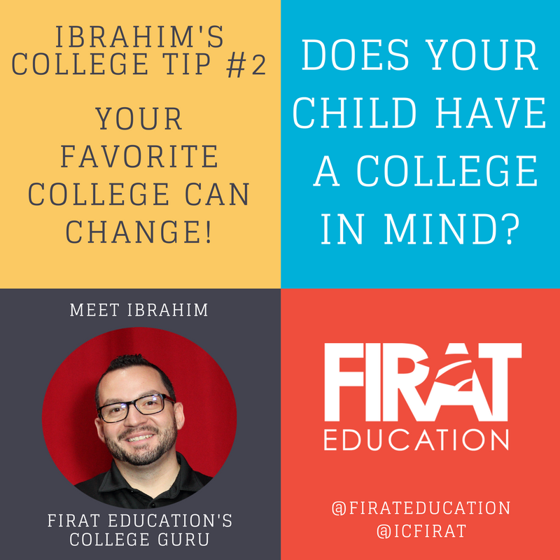 firateducation's tweet image. Here&apos;s Ibrahim&apos;s #TutorTip of the day. @icfirat can guide you through the #CollegeAssessment process. #AskIbrahim #CollegeCounseling