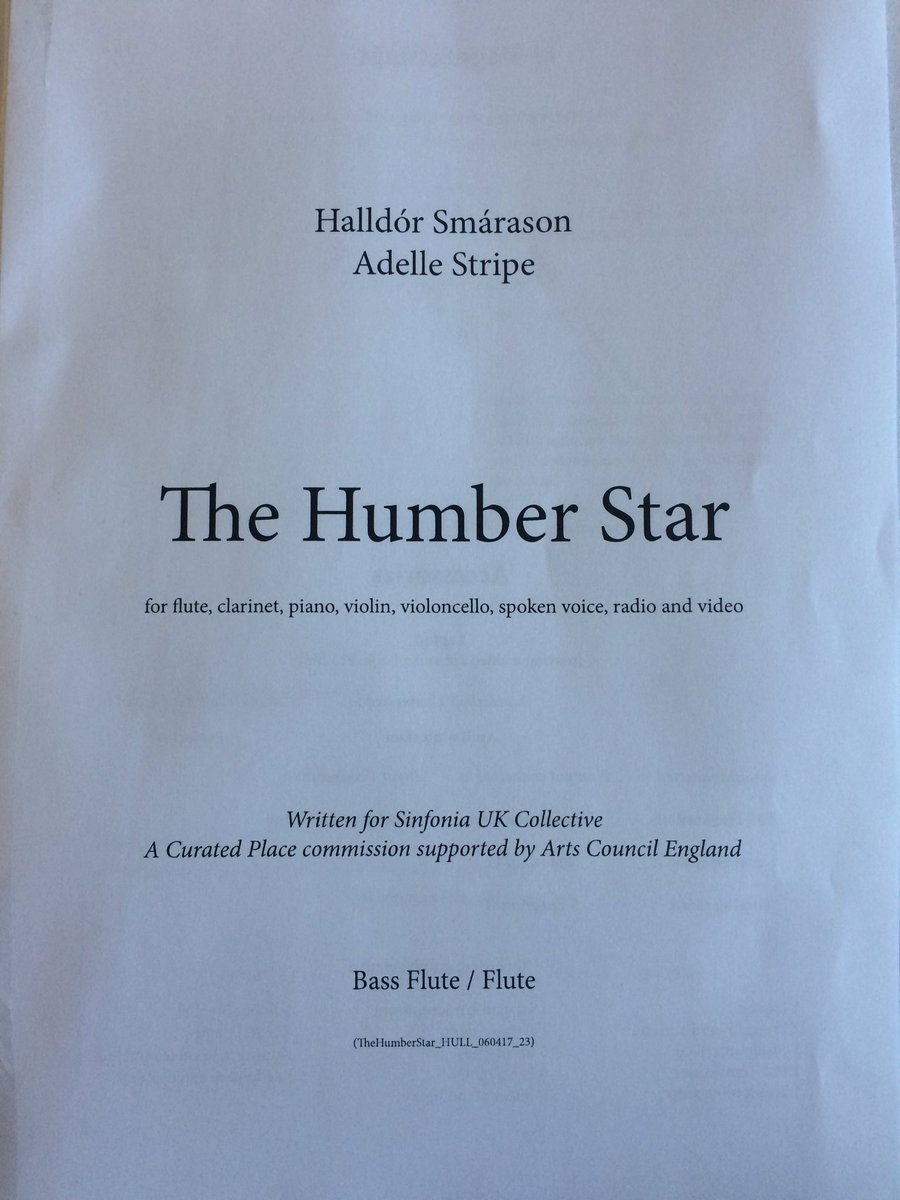 This is going to be a bit special <a href="/2017Hull/">Hull City of Culture</a> <a href="/SinfoniaUK/">Sinfonia UK Coll.</a> @adellestripe <a href="/halldorsmarason/">Halldór Smárason</a> #Hull2017 #curatedplace #flute