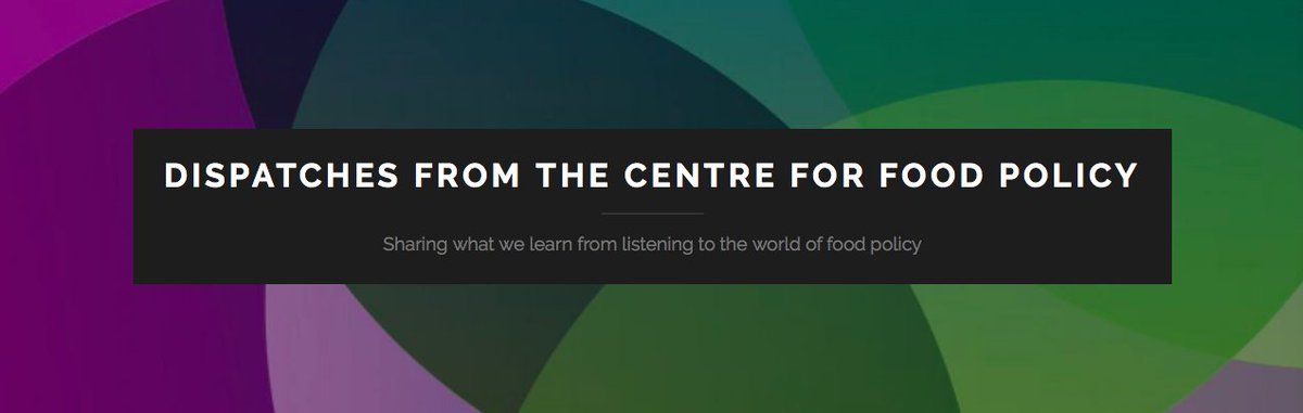 FoodPolicyCity's tweet photo. Our new blog sharing #foodpolicy thoughts! First dispatch is live now with more to follow next week https://t.co/sFmmNmFG90 https://t.co/XpbBGWXssD