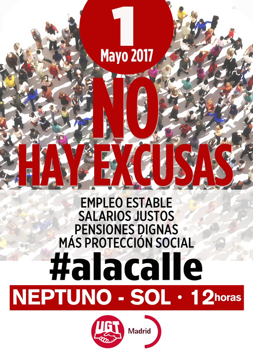 ComiteOracle's tweet image. 1º de Mayo 2017 NO HAY EXCUSAS. EMPLEO ESTABLE, SALARIOS JUSTOS, PENSIONES DIGNAS, MÁS PROTECCIÓN SOCIAL #ALACALLE #COMITEORACLE