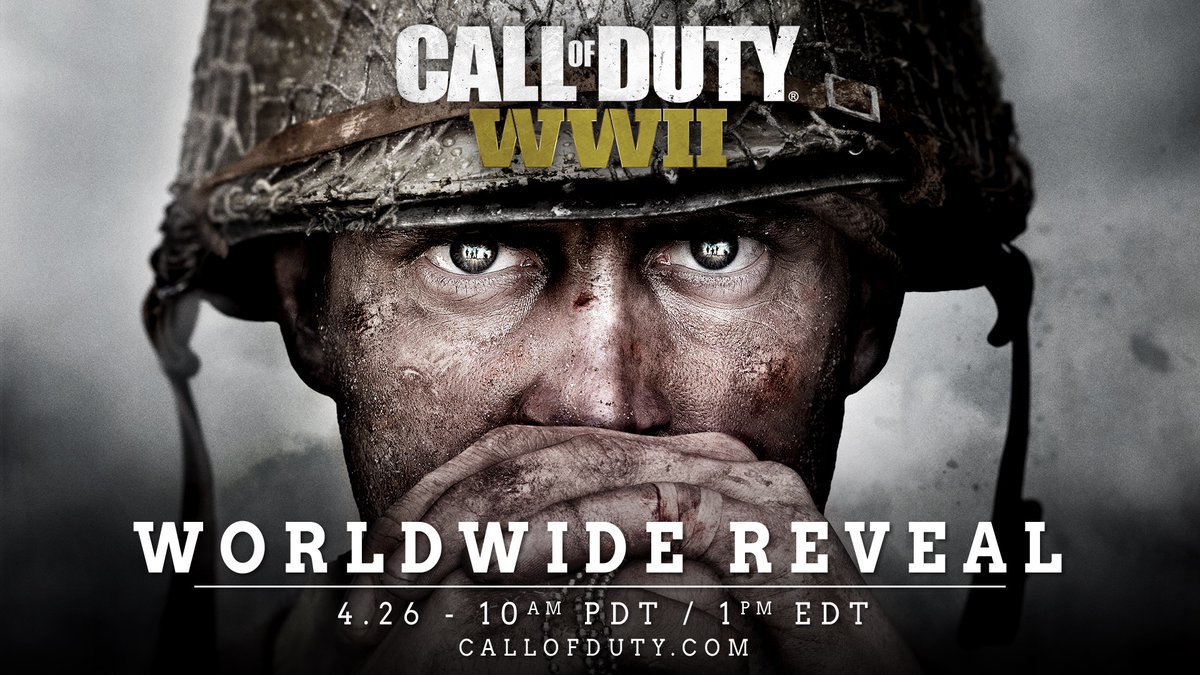 officalTear's tweet image. Today, 10AM PDT: Watch the #CODWWII worldwide reveal. Don't miss it: ln.is/31ims by #MLG via @c0nvey