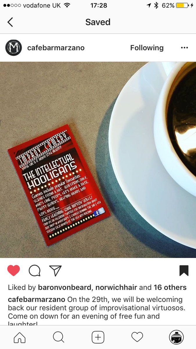 The Intellectual Hooligans (@hooligansimprov) on Twitter photo <a href="/CafeBarMarzano/">Cafe Bar Marzano</a> #saturday #saturdaynight #improv #comedy #funny #comedy #freeadmission #laughter <a href="/CafeBarMarzano/">Cafe Bar Marzano</a> #saturday #saturdaynight #improv #comedy #funny #comedy #freeadmission #laughter