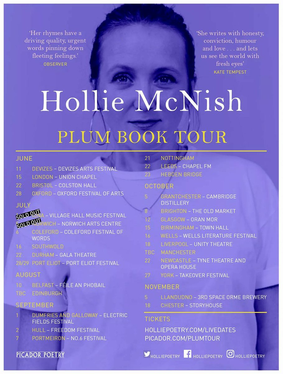Exciting times! @hollymcnish #poetry #hollypoetry holliepoetry.com/livedates/
