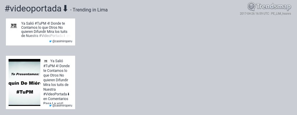 TrendsLima's tweet image. #videoportada⬇️ es ahora una tendencia en #Lima

trendsmap.com/r/PE_LIM_hssnrs