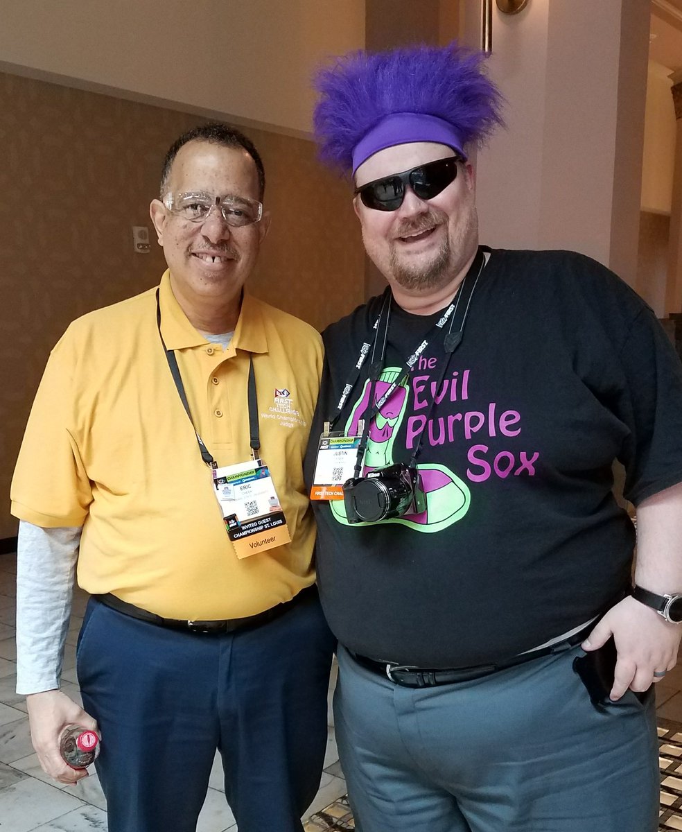 Having a great time at <a href="/FIRSTweets/">FIRST</a> world championship with judges and <a href="/REVrobotics/">REV Robotics</a>.