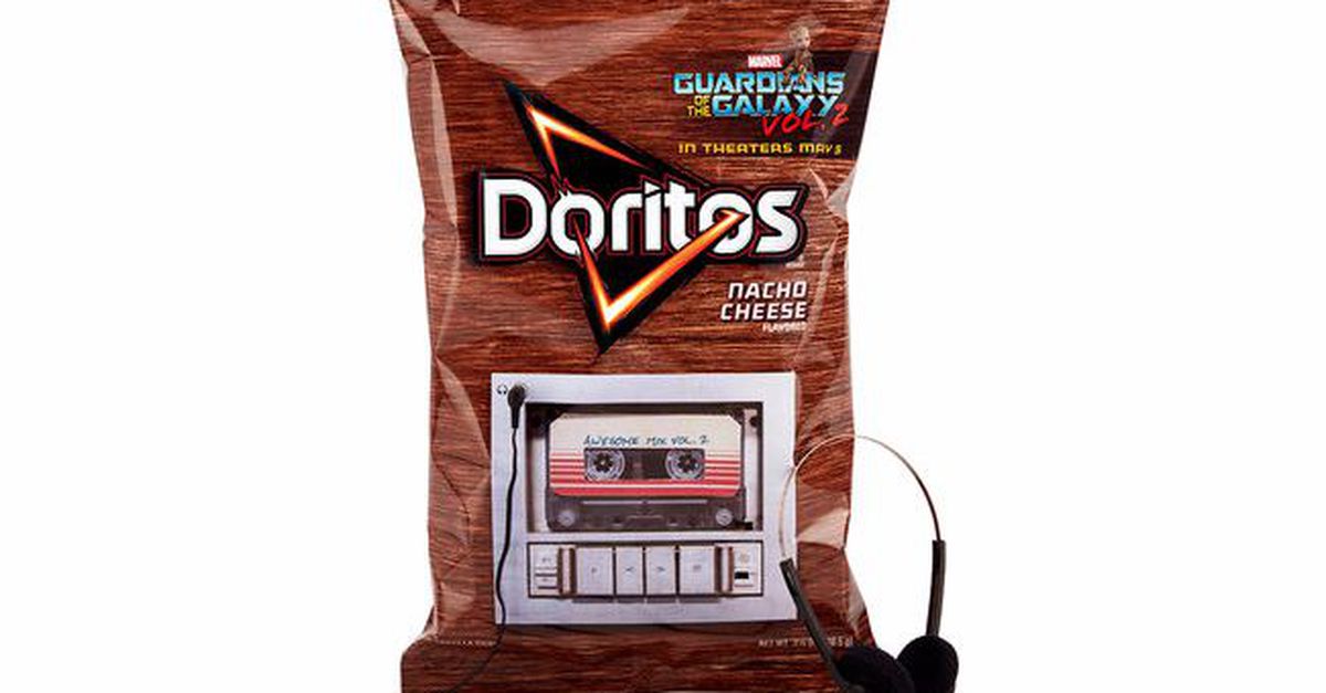 futureshift's tweet image. New Doritos bag will play you the entire &apos;Guardians 2&apos; soundtrack. Really.
on.mash.to/2oK2EKv