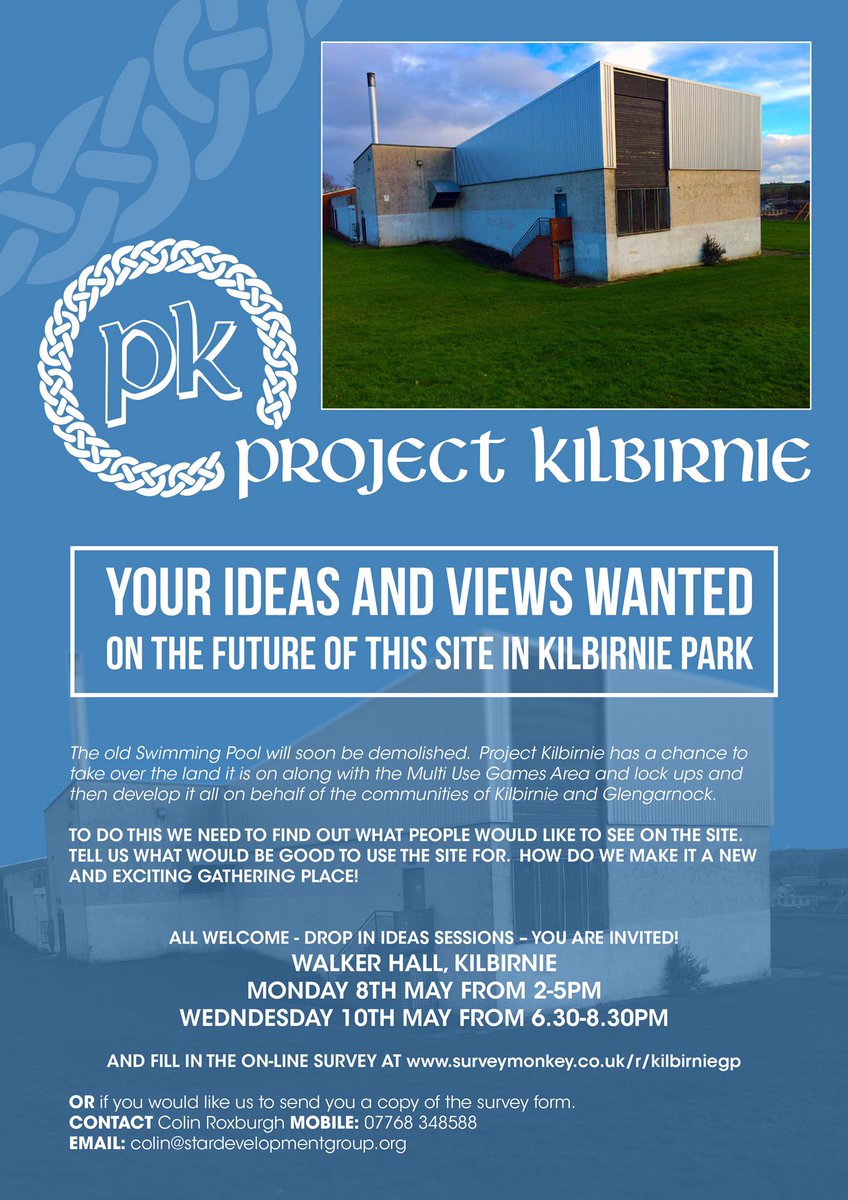 The @Pro_Kilbirnie community consultation on what would transform #KilbirniePark, is now underway. How should it look? #GatheringPlace