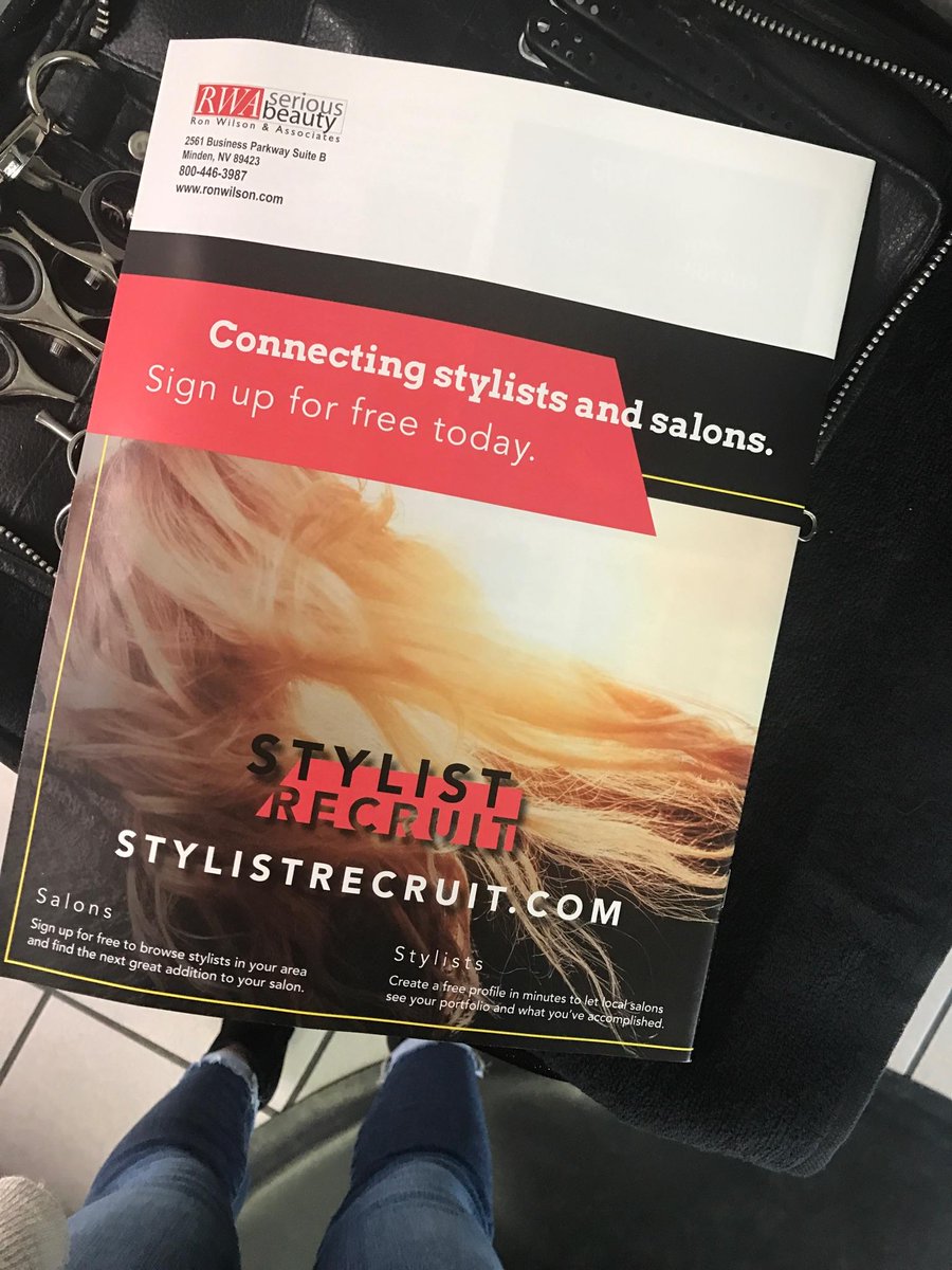 StylistRecruit's tweet image. Our first magazine ads are rolling out, look for one coming to your salon soon! Thanks @RWAtweets for the support!