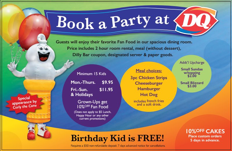Dairy Queen On Twitter Did You Know You Can Have A Party