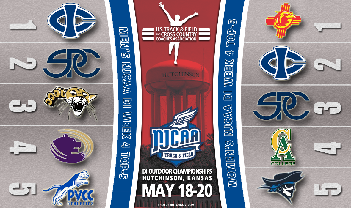 Here are the top-5 men's &amp; women's teams in <a href="/NJCAA/">NJCAA</a> Division I Outdoor T&amp;F!

MORE - bit.ly/2oMkQEh