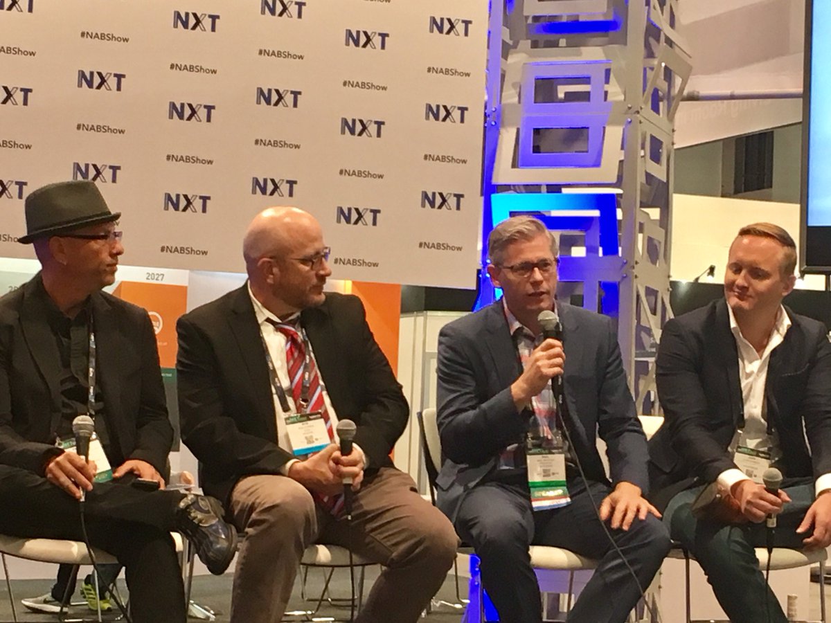 TagStation's tweet photo. TagStation's Paul Brenner talking radio in the dashboard. #FordPanel #NABShow https://t.co/BRxS2Ev999