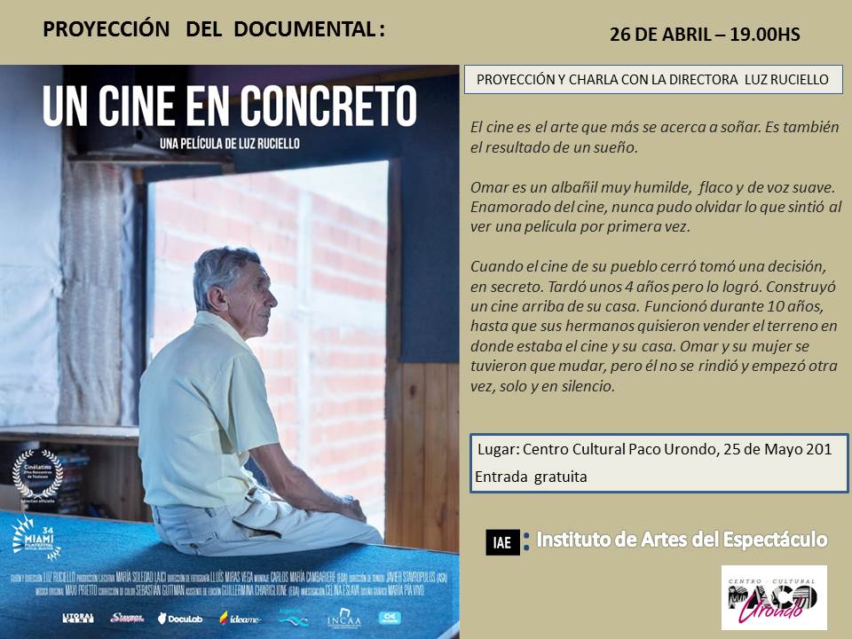 revista MUTT (@revistamutt) on Twitter photo Hoy es el #preESTRENO de Un cine en concreto, de Luz Ruciello en el <a href="/CCPacoUrondo/">Paco Urondo</a> a las 19 🕖
#AGENDALO #rMUTT Hoy es el #preESTRENO de Un cine en concreto, de Luz Ruciello en el <a href="/CCPacoUrondo/">Paco Urondo</a> a las 19 🕖
#AGENDALO #rMUTT