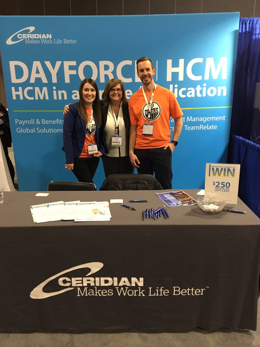 Come visit <a href="/Ceridian/">Ceridian</a> at the @HRIA Conference. Booth 225! #gooilers #HRIA2017 #makesworklifebetter