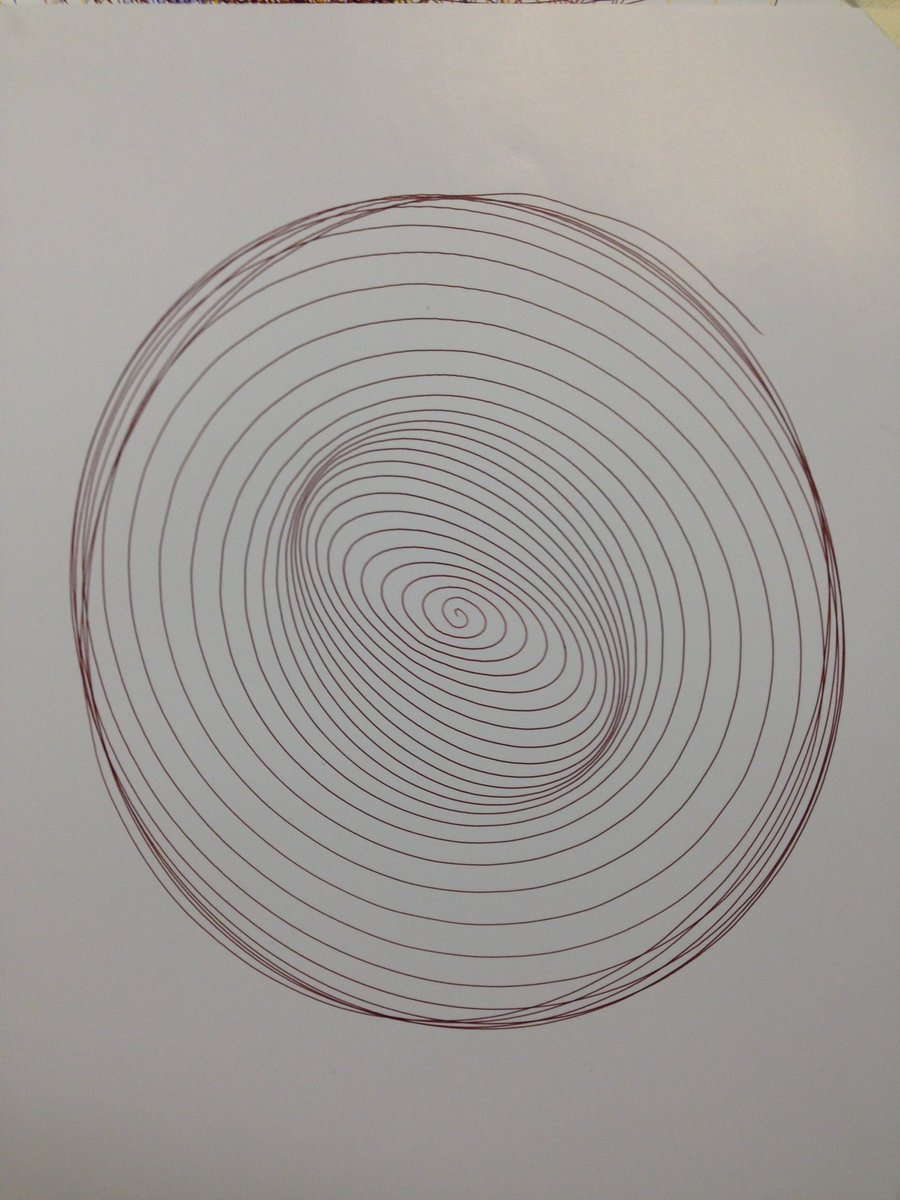 Harmonograph drawings from today. #gocrickets #artcrickets