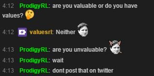 Values_rl's tweet image. And the award for worst pun involving my name goes to... @Prodigy_RL