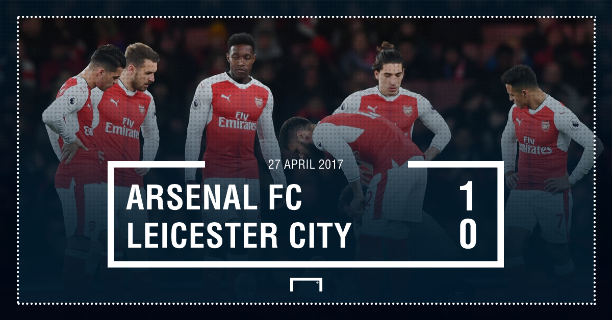 AfriPd's tweet photo. FT! #Arsenal 1-0 #Leicester | LIVE: https://t.co/0YDzp4iBKS #MatchdayGoal by #GOAL_ID via @c0nvey https://t.co/P0Xfxxf11Z