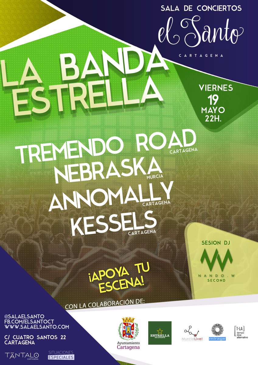 ¡Os esperamos el viernes 19 de mayo en la gran final del concurso #LaBandaEstrella!