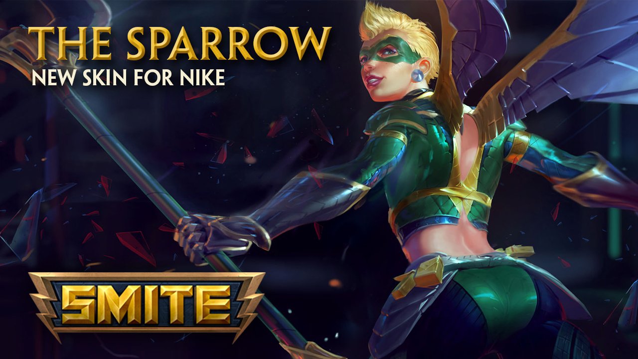álbum menta Obstinado SMITE on Twitter: "Who's holding out for a hero? Nike swoops onto the  battlefield in her new skin - The Sparrow! https://t.co/JKcmc113Ke" /  Twitter