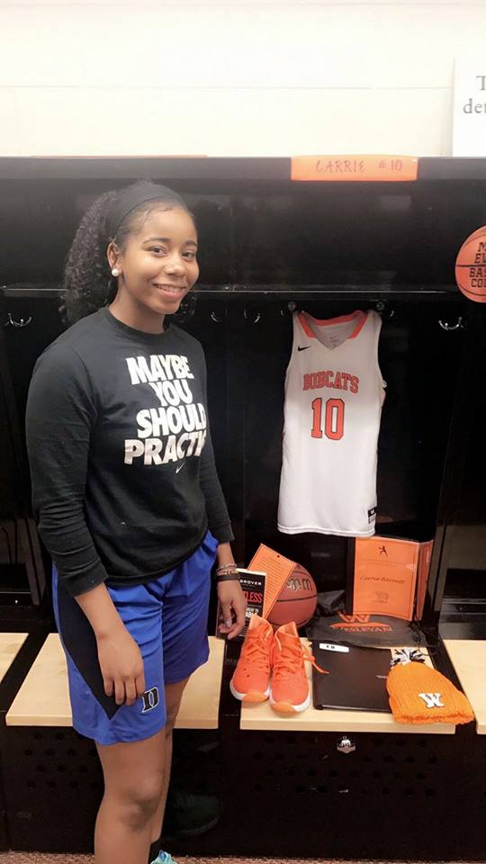 Congratulations to Carrie Barnett of Carmel Christian for signing with West Virginia Wesleyan College !