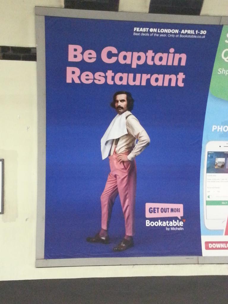 Found 4 posters, they're everywhere! All this poster spotting is making me feel hungry ;) <a href="/Bookatable/">Bookatable</a> #FeastOnLondon