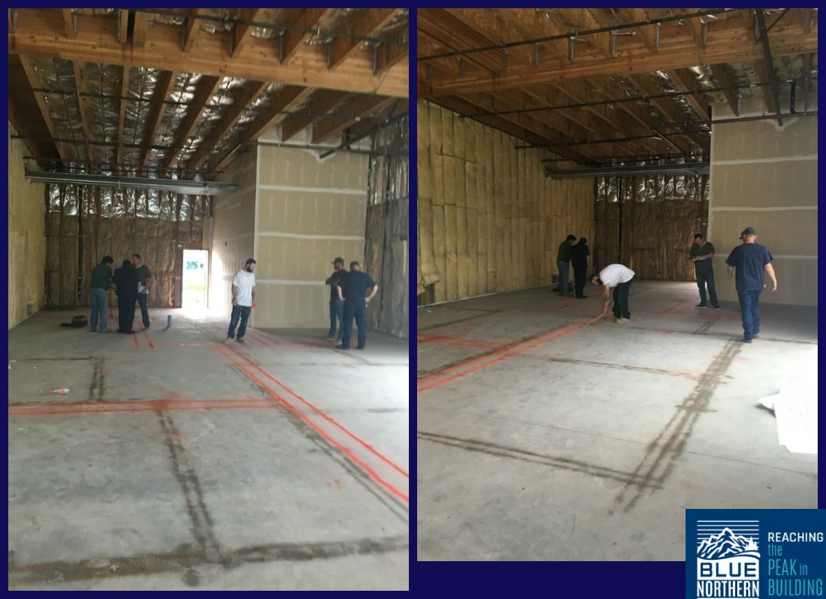 BlueNorthernB's tweet image. Blue Northern Builders, Inc.​ is working on a new veterinary office.  The walls are going in this week!  
#VeterinaryDesign