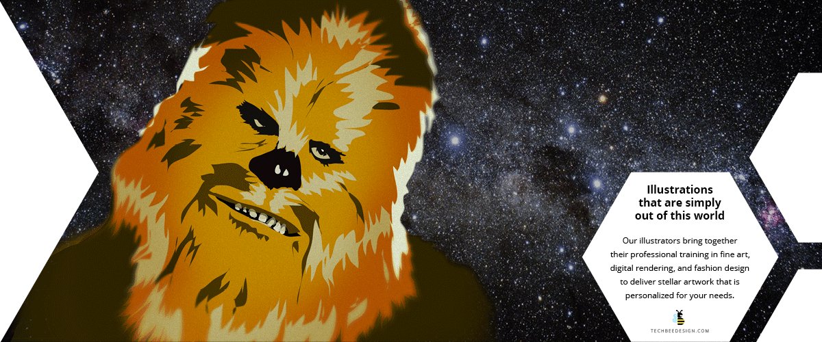 techbeedesign's tweet image. Custom artwork based on a timeless classic #illustration #starwars #chewbacca #techbee