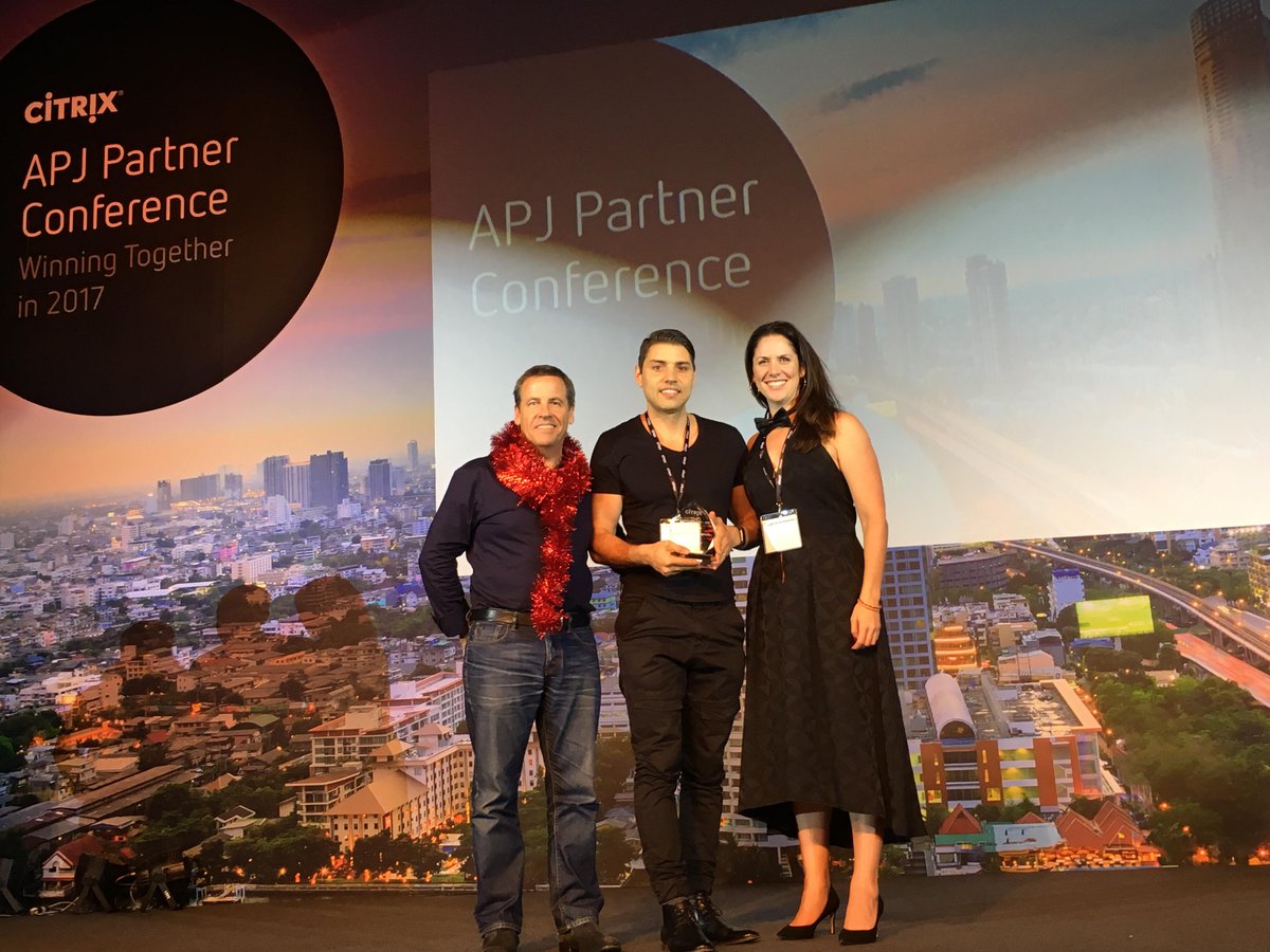 damianza's tweet image. Thomas Duryea Logicalis wins @Citrix ANZ Top Competitive Win award
A big congratulations and thankyou to the @TDLogicalis team #CitrixAPJPC