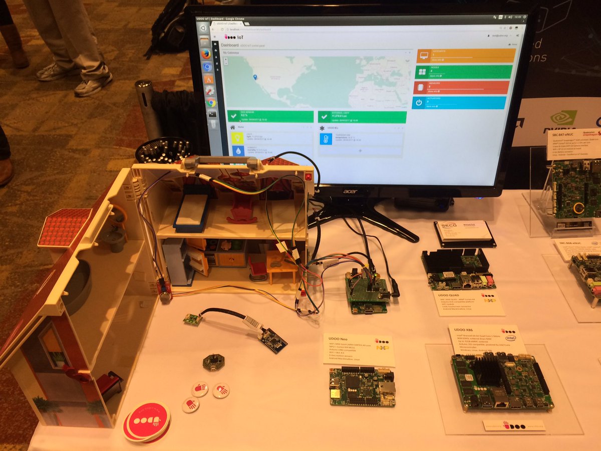 parkm2000's tweet image. Showing off @UDOO_Board at #iotdevcon Santa Clara. Sensors + cloud platform. Come stop by!