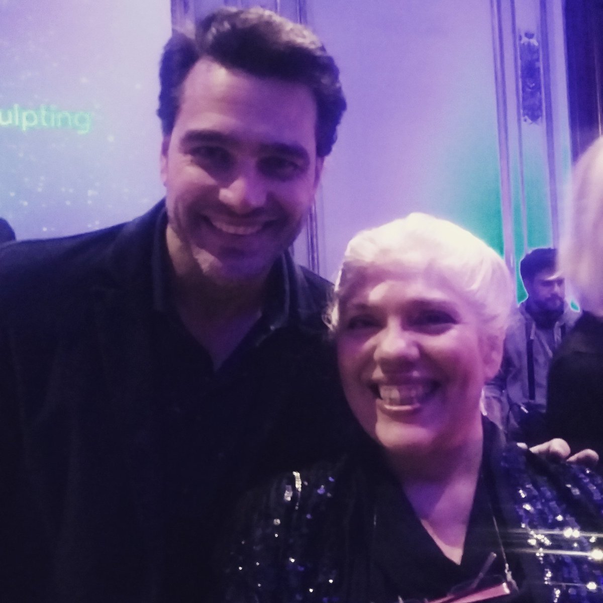 lamelga's tweet image. Hernán Drago y yo en la #CoolNight de #CoolScuptingArgentina