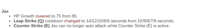 Chap_GG's tweet image. @Alderiate wtffff t&apos;as vu le nerf de jax sur le pbe ??