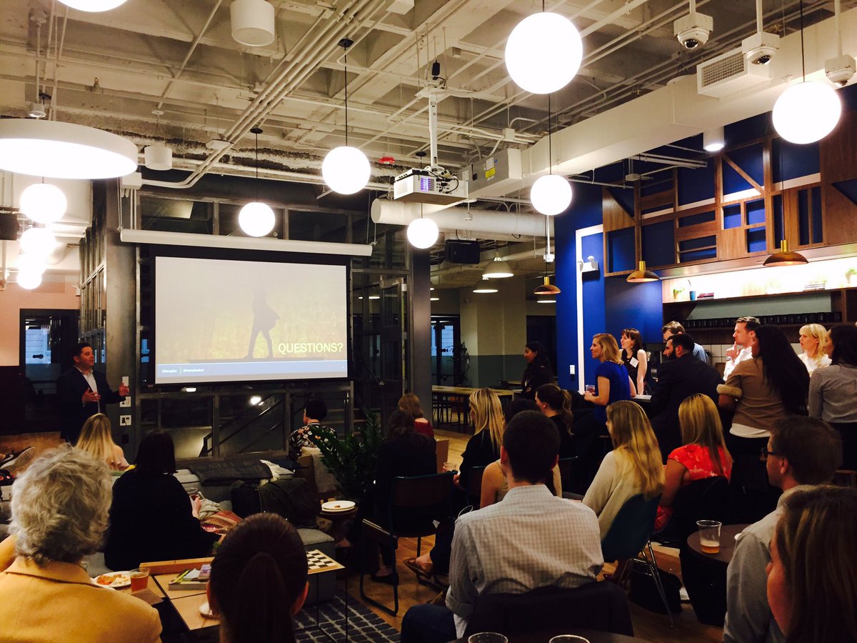 Agency360's tweet image. All about being Young, Scrappy, and Hungry with @AssuranceATeam's Steven Handmaker at @BMAChicago's YP TED-Talk Event #BMAyps