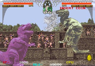 HG_101's tweet image. Dino Rex, Taito's versus fighter that used digitized dinosaur models, making it a precursor to Primal Rage: hardcoregaming101.net/dinorex/dinore…