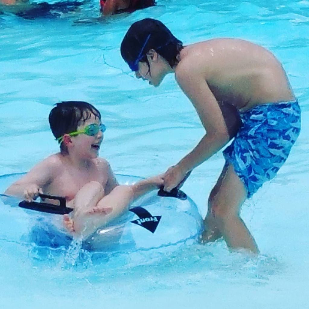 LPWoodward's tweet photo. Just last year at @splashtownsa.  They've grown so much - but they haven't outgrown season passes!  Can't wait to go this weekend! #splasht… https://t.co/nJ50weN4Px