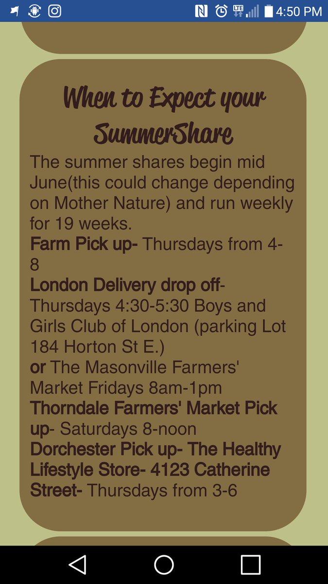 Bringing our veggie baskets to <a href="/CityofLdnOnt/">City of London</a> #foodland40 #lndont #Local