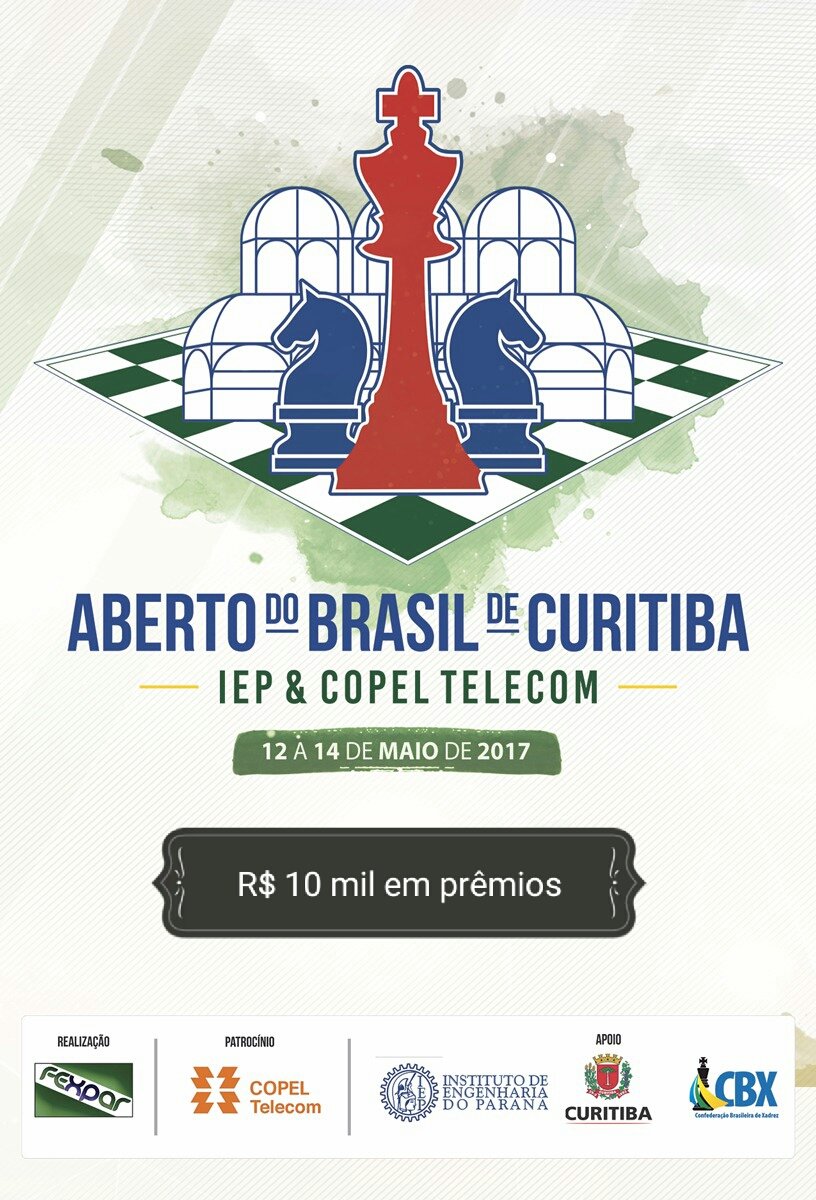 IV ABERTO COPEL TELECOM SESC CAIOBÁ - R$ 30 mil em prêmios - FEXPAR -  Federação de Xadrez do Paraná