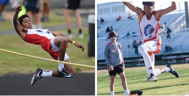 RHSWarriorClub's tweet image. Super proud of Deion Blackmon region champ in both long &amp;amp; high jump!!! Smashing school record in  long jump at 23&apos; 1&quot;. #westillhaveworktodo